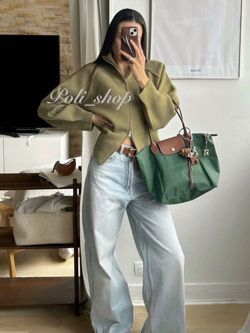 🍂New Forest Green Longchamp - Picture 11 of 11